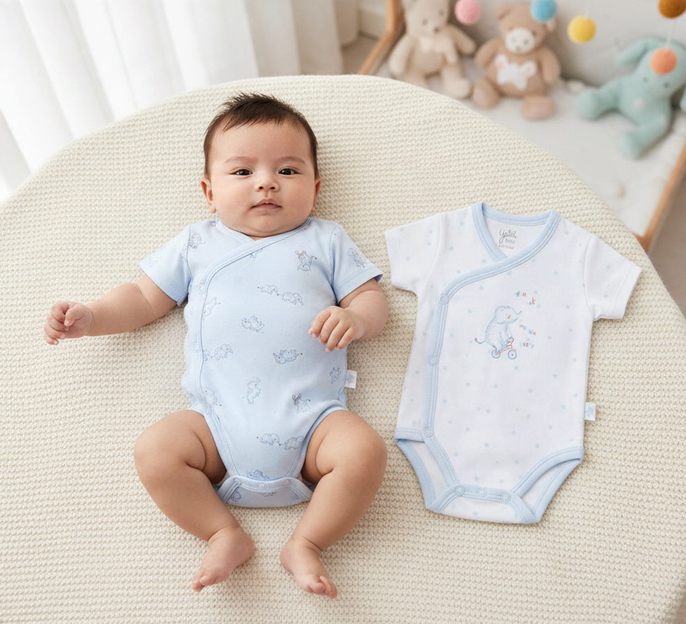 Pack 2 Bodies Bebé Azul YATSI BABY