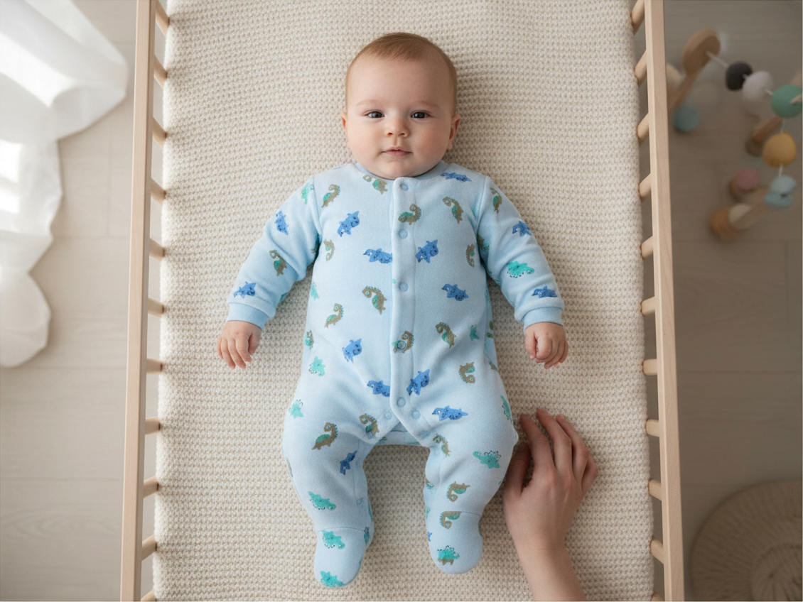 Pijama Bebé Dinosaurios Azul WATERLEMON