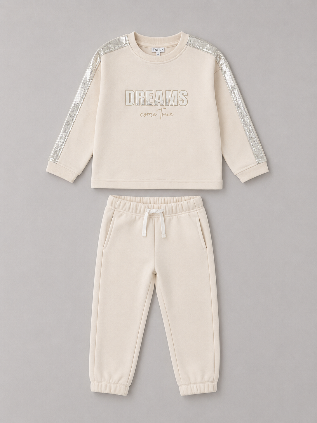 Conjunto Niña Dreams Crema