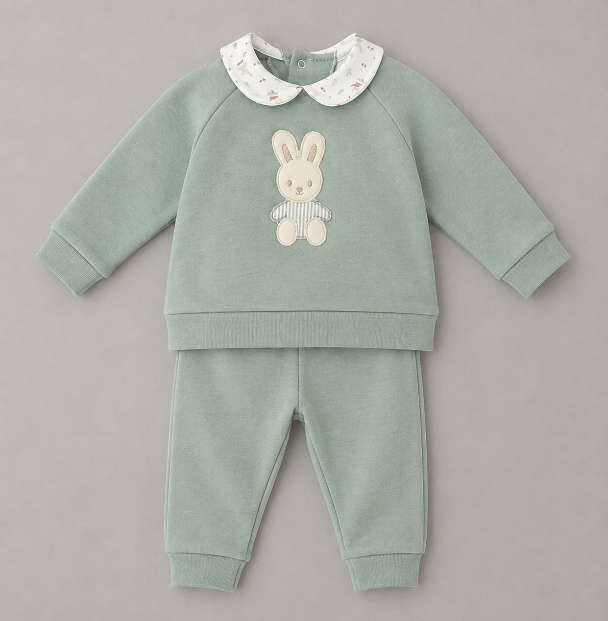Conjunto Bebé Conejito Verde