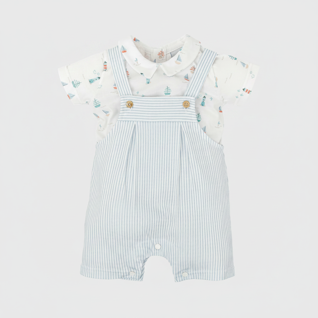 Conjunto Pelele Manga Corta Mirada Babidu