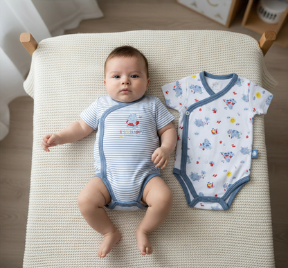 Pack 2 Bodies Azul Hipopótamos YATSI BABY
