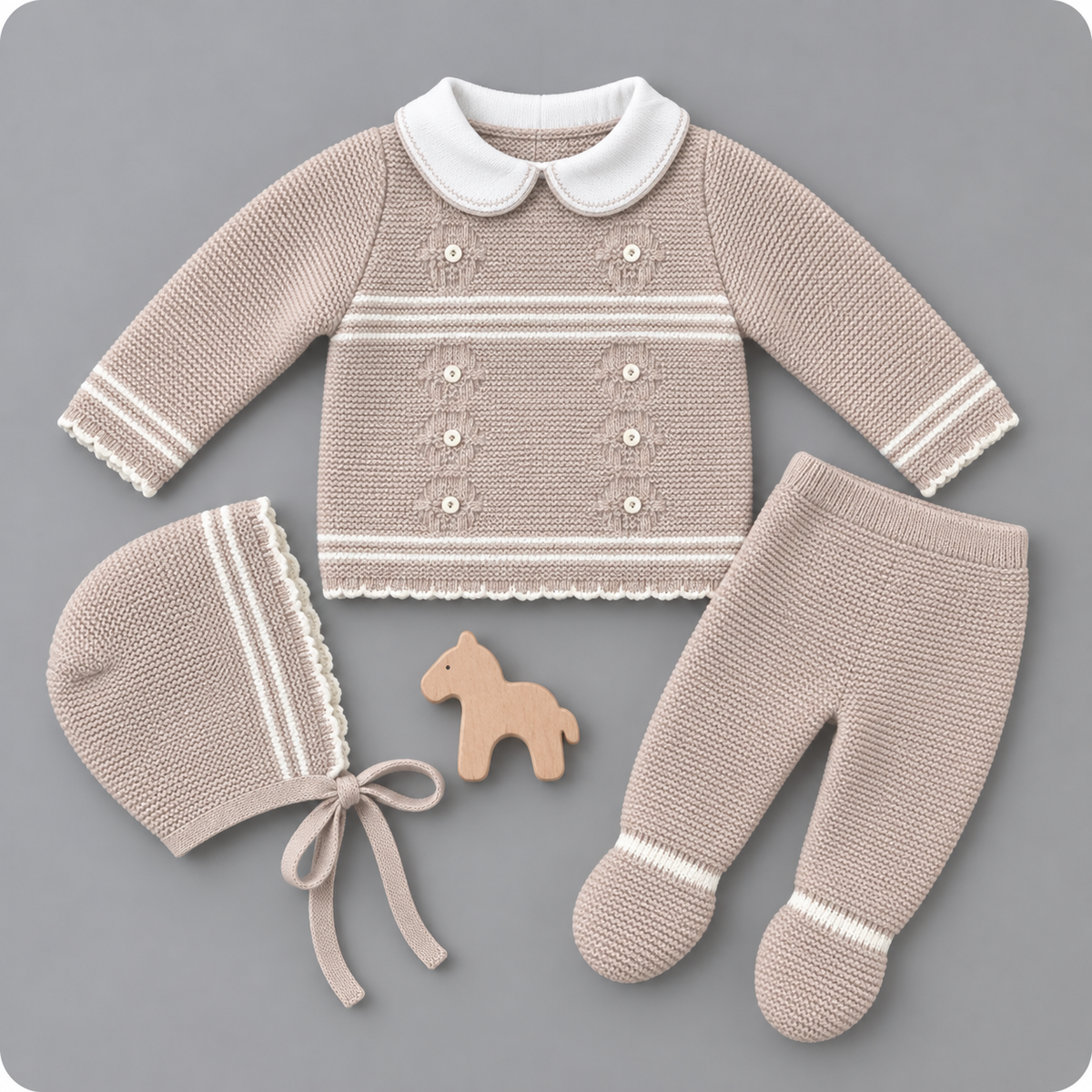 Conjunto de Punto con Cuello GLORY BEBÉ