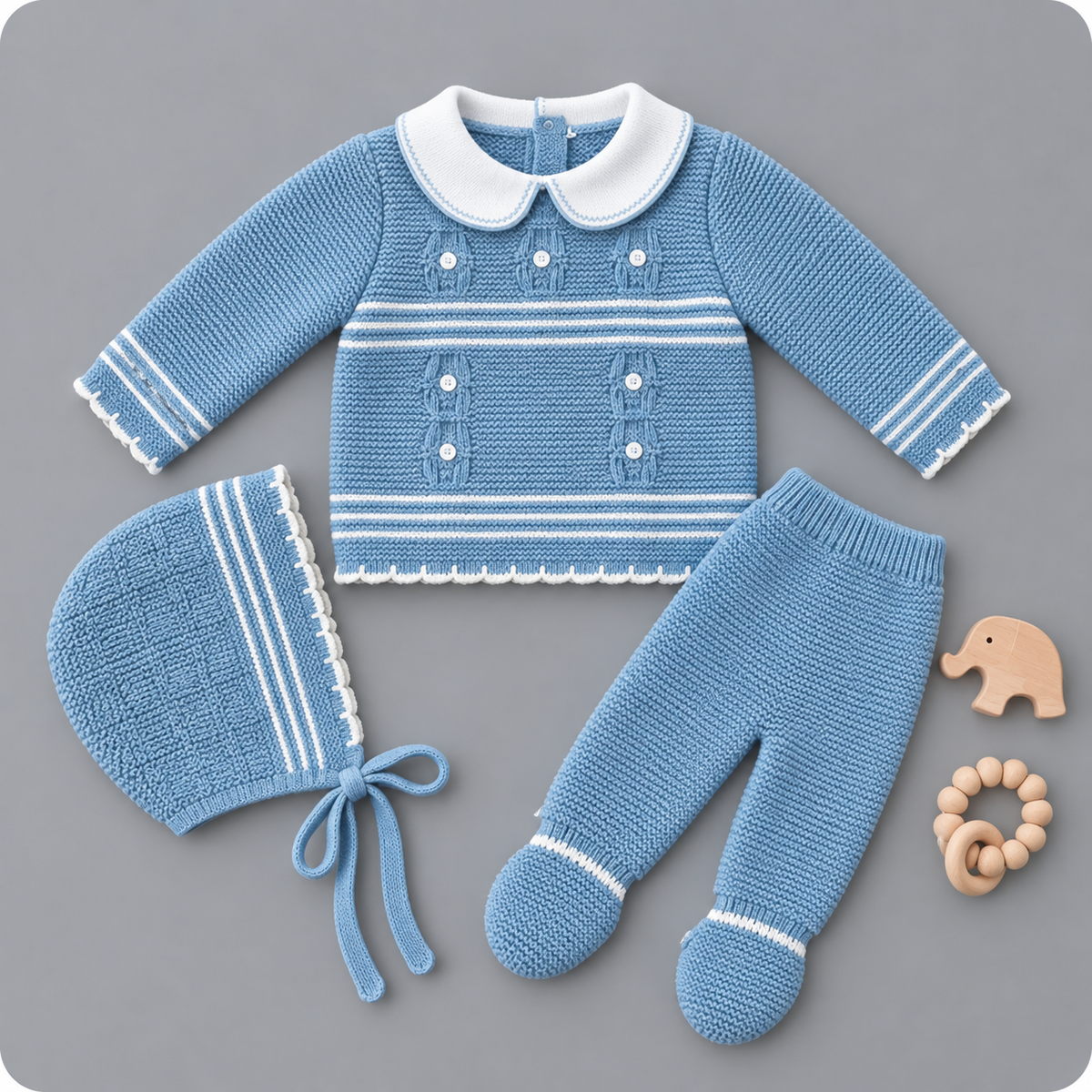 Conjunto de Punto con Cuello GLORY BEBÉ