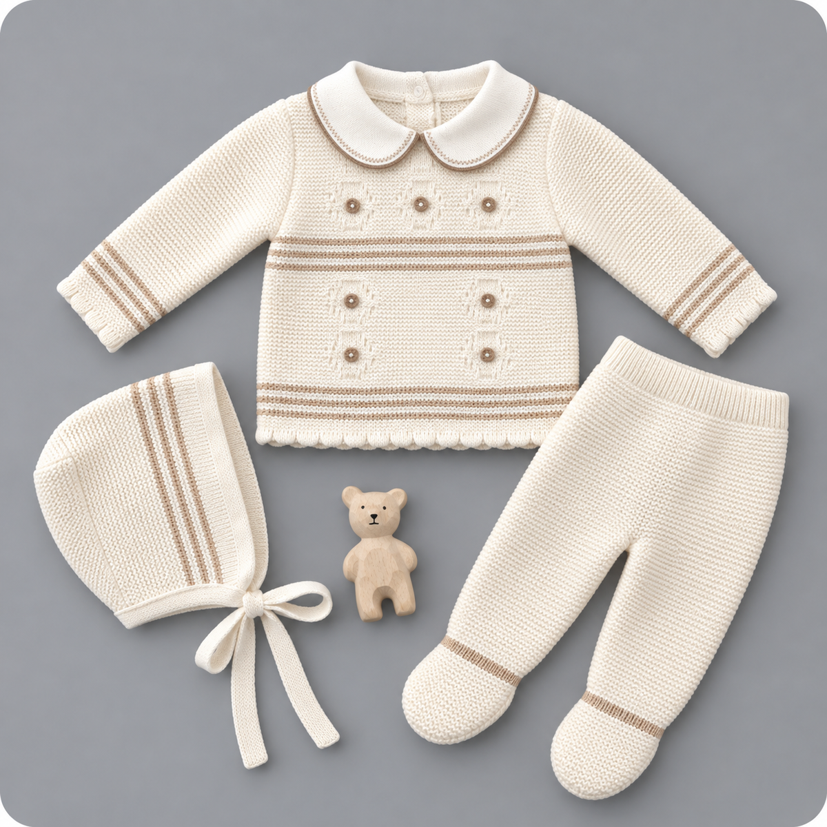Conjunto de Punto con Cuello GLORY BEBÉ
