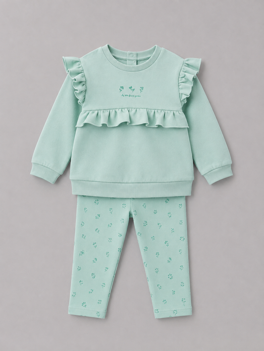 Conjunto Infantil Niña Street Monkey – Algodón Verano