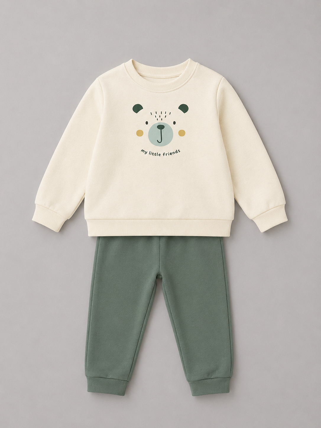 Conjunto Niño Osito Verde