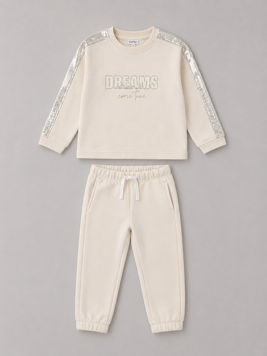 Conjunto Niña Dreams Crema