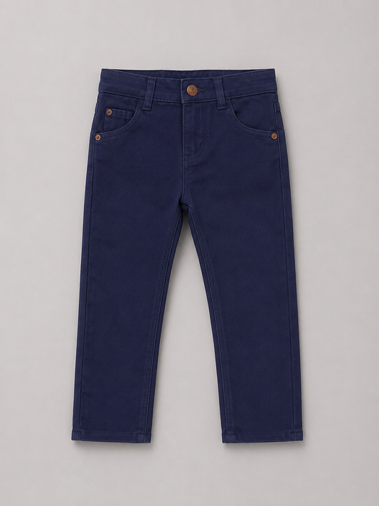 Pantalón Bebé Azul Marino – Algodón Suave Clásico