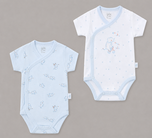 Pack 2 Bodies Bebé Azul YATSI BABY