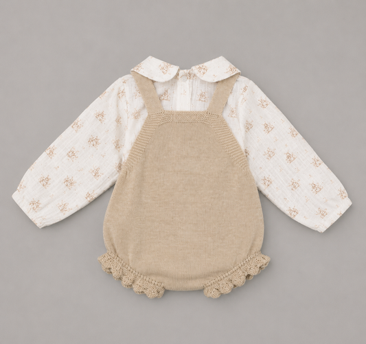 Conjunto Beige de Punto