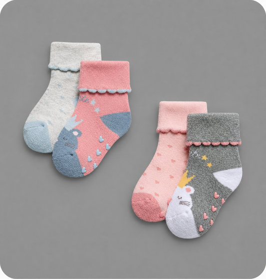 Pack de Calcetines Antideslizantes para Bebé
