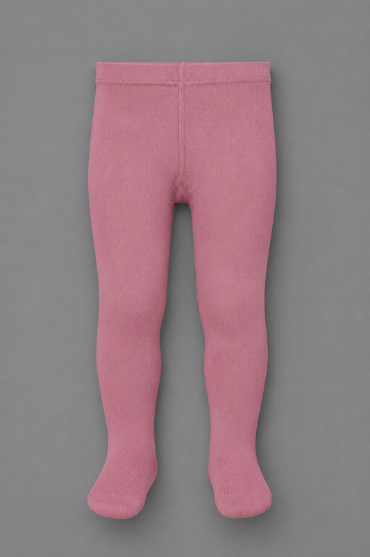 Leotardos Infantiles Lisos Rosa Empolvado