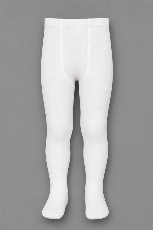 Leotardos Infantiles Lisos Blancos