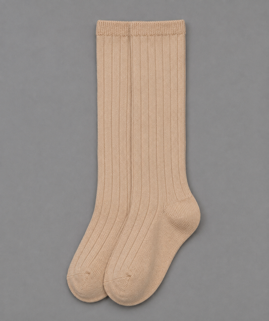 Calcetines Altos de Canalé Camel para Bebé
