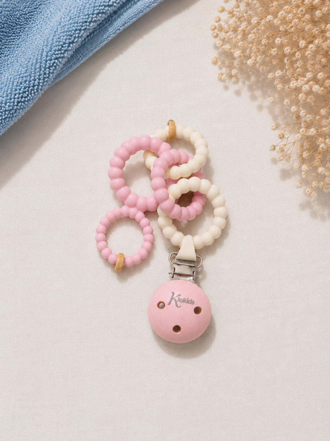 Broche de Chupete Kiokids Rosa