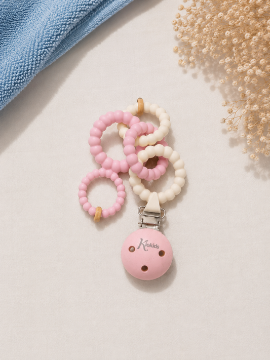 Broche de Chupete Kiokids Rosa