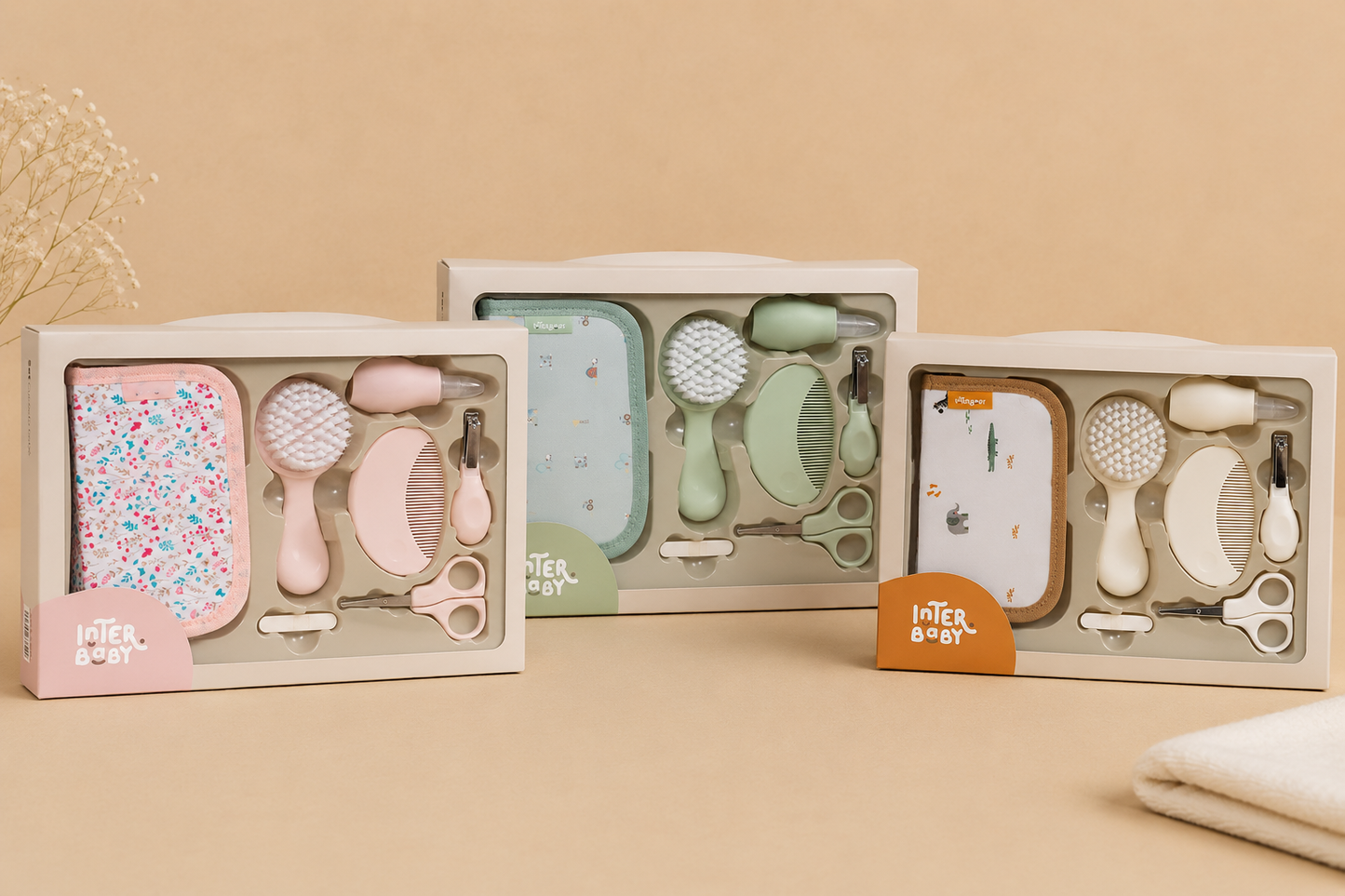 Set de Aseo para Bebé Interbaby – 3 Colores