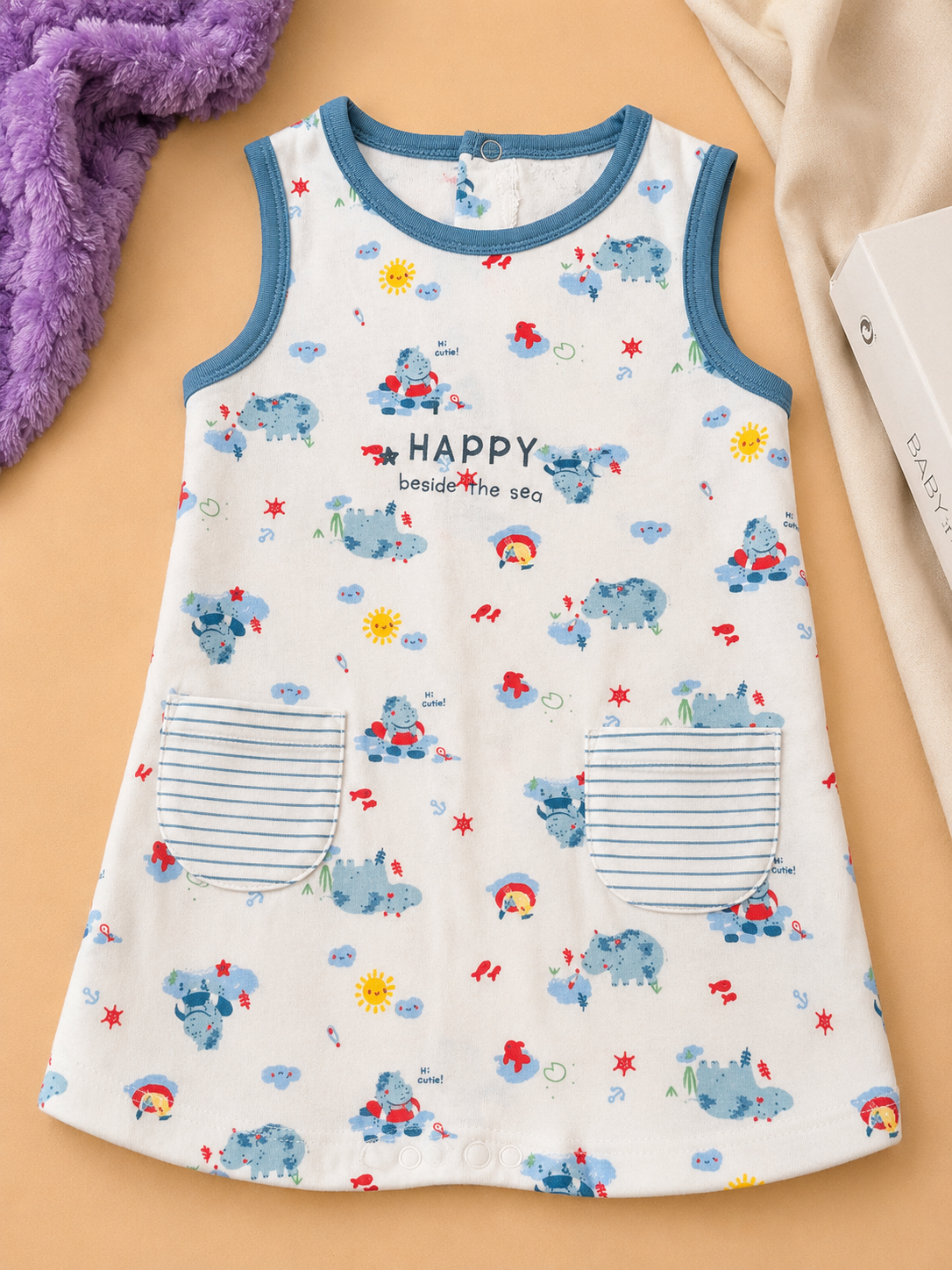 Pijama Verano Bebé “Happy Beside the Sea”