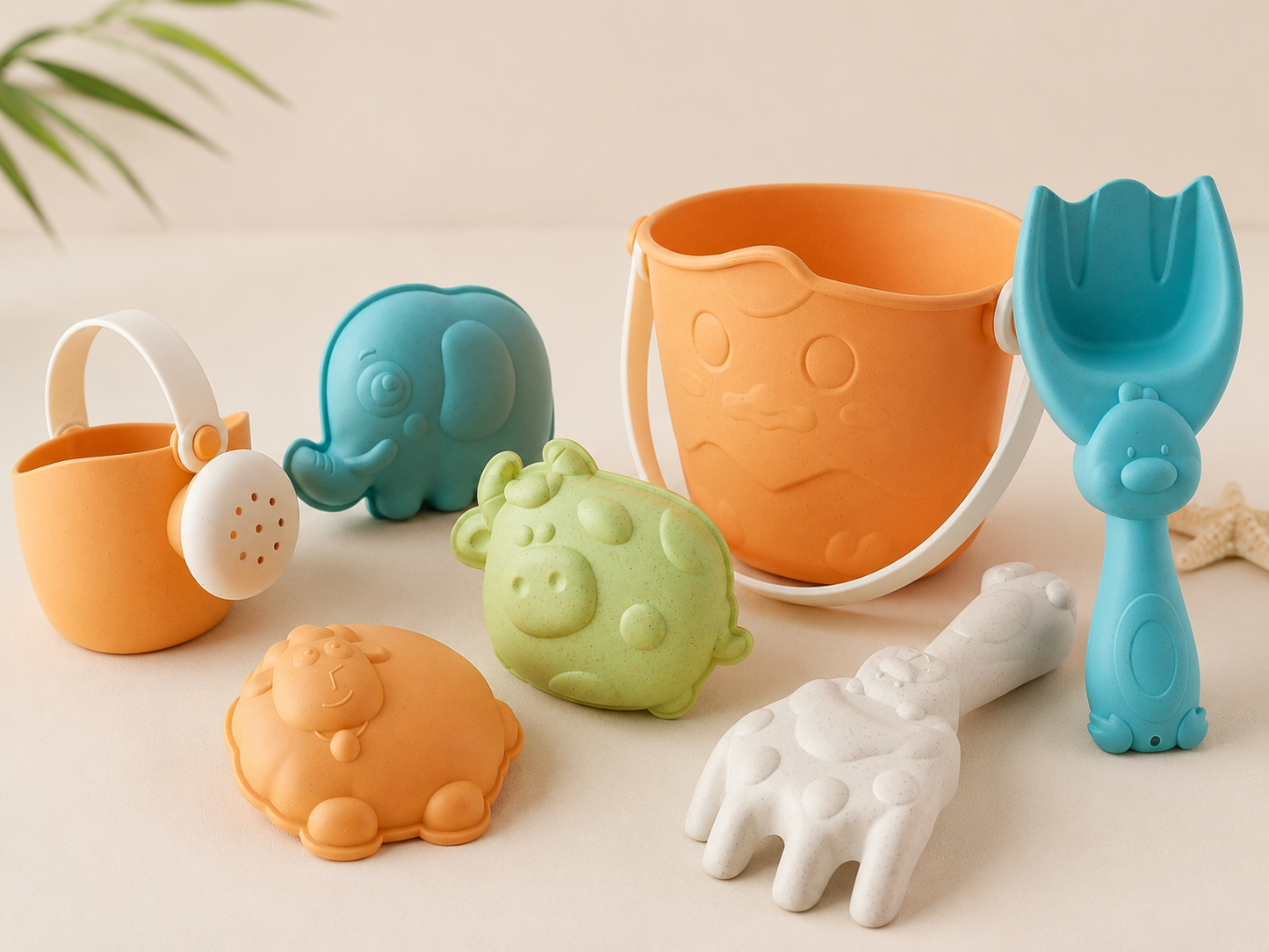 Set de Playa Infantil de Silicona con Cubo y Accesorios