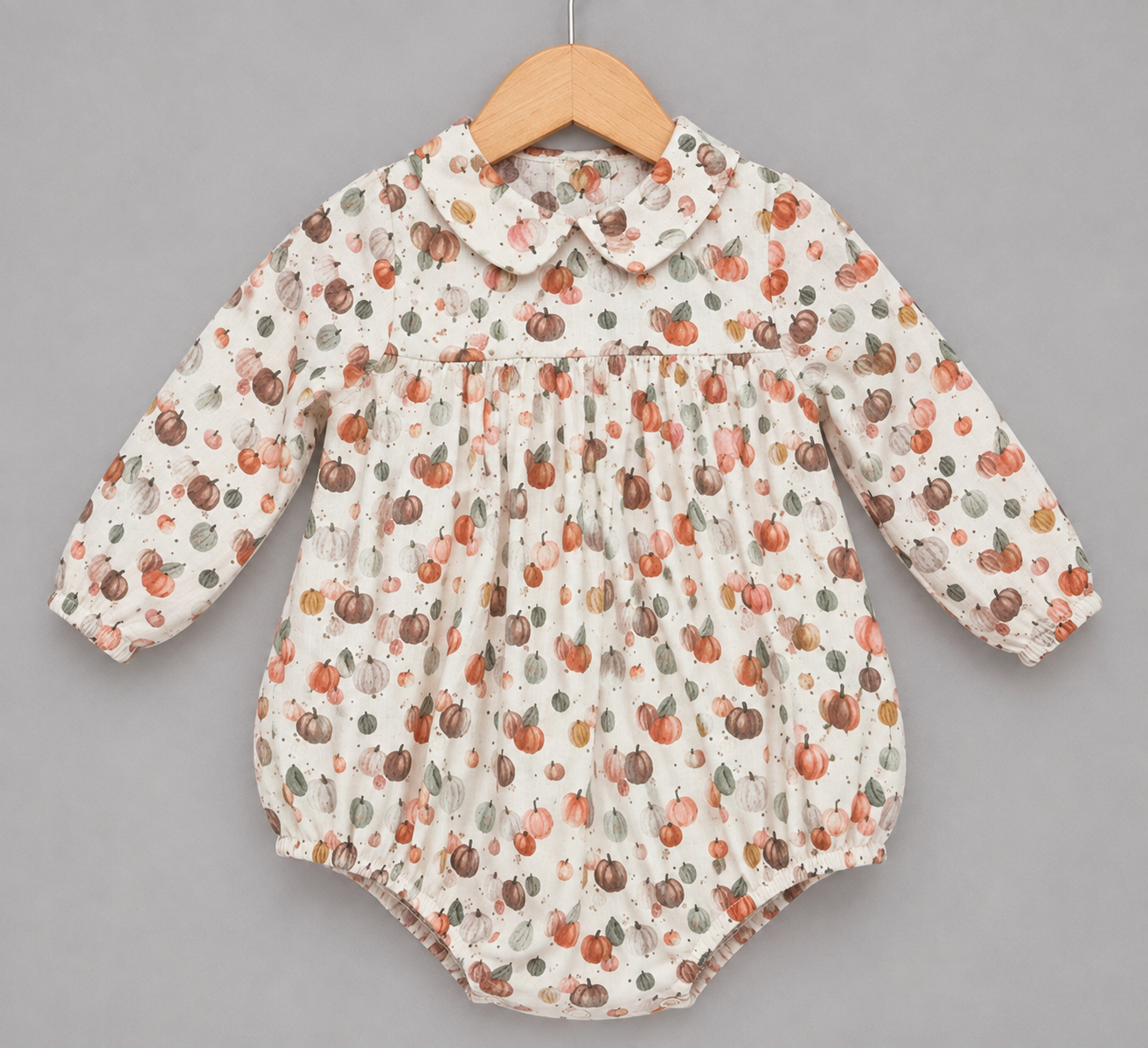 Ranita Bebé Niña Estampado Calabazas – Algodón Otoño - Invierno