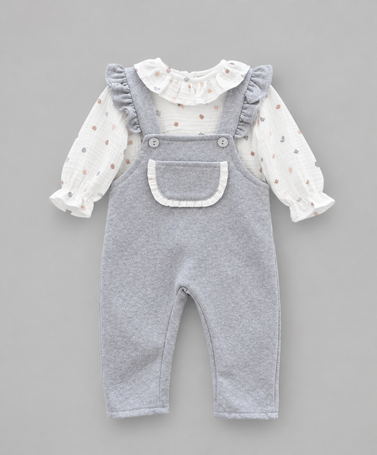Conjunto Peto con Camisa Gris Baby Ferrer