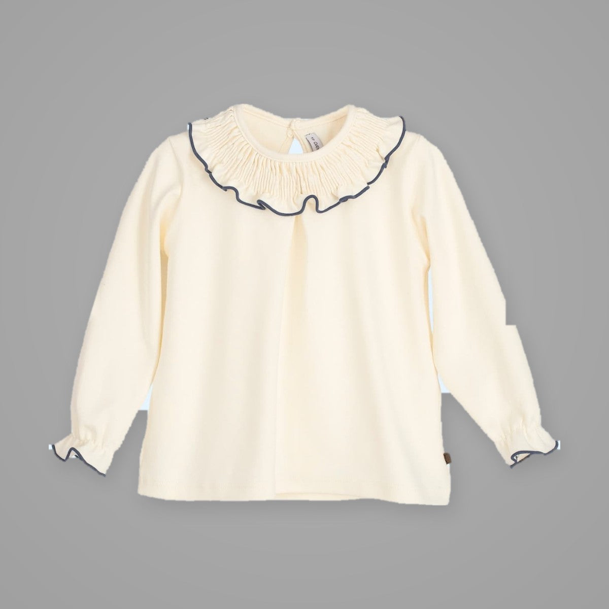 Blusa Titán Gom con Cuello Smock CALAMARO - Azul