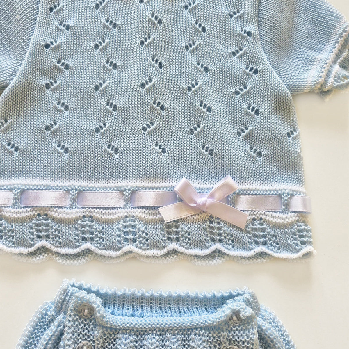 Conjunto Bebé de Punto LA CASITA - Azul