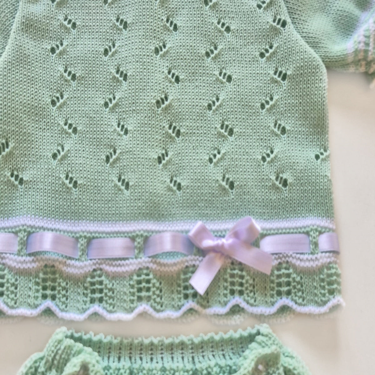 Conjunto Bebé de Punto LA CASITA - Verde