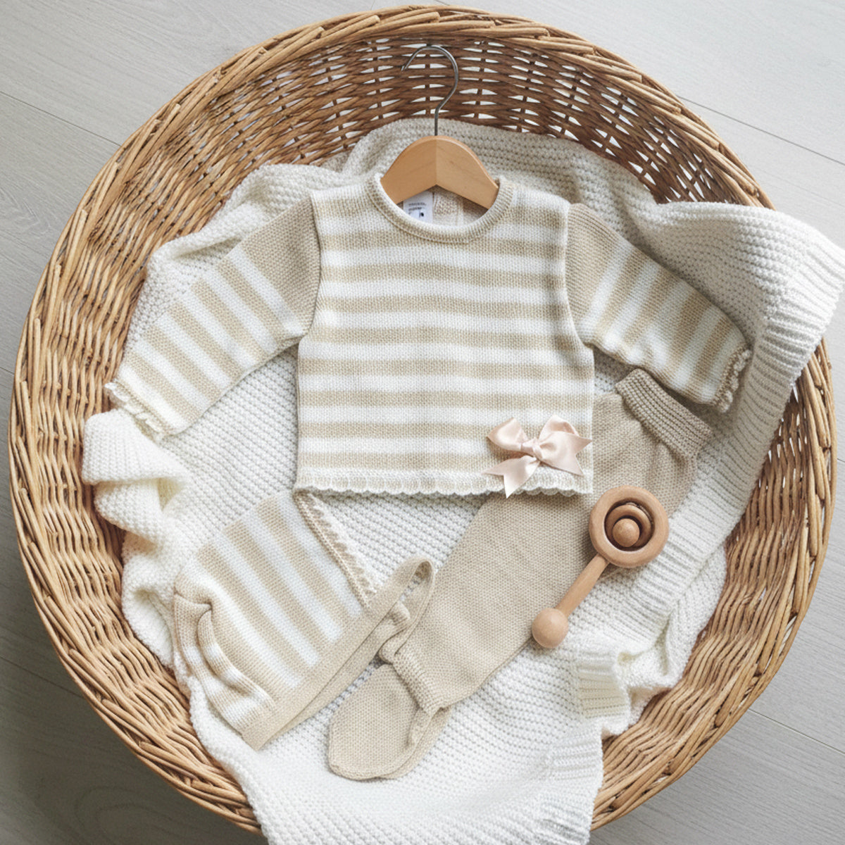 Conjunto de Punto de Rayas LA CASITA DE PEPITO