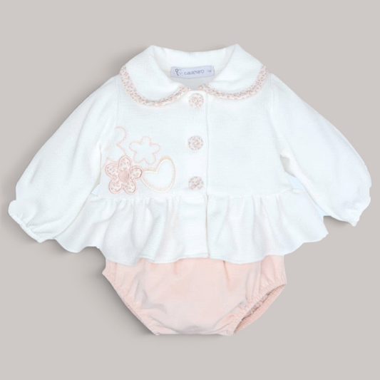 Conjunto Pololo Laza Chaqueta y Braguita Nude CALAMARO