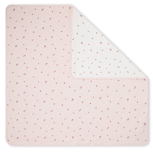 Manta Reversible Bebé Patitos Rosa – Suave y Cálida