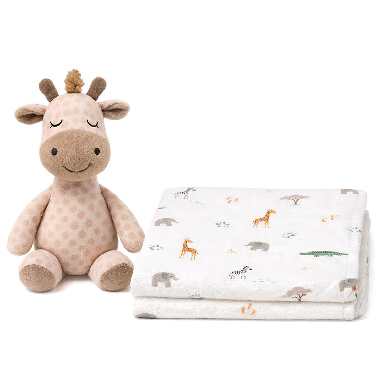 Muñeco Jirafa con Manta Beige – Regalo Bebé Suave