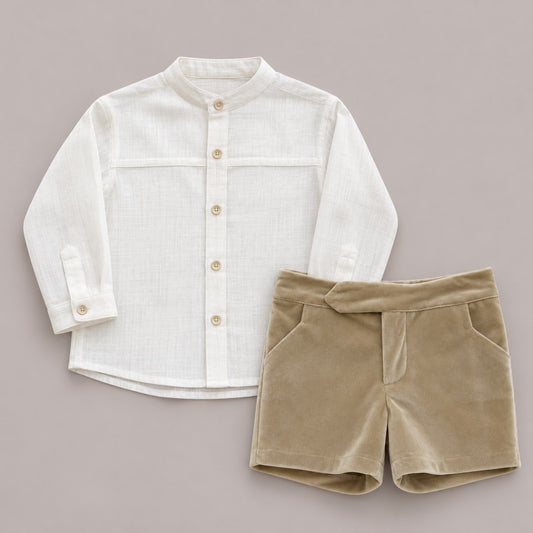 Conjunto Camisa y Pantalón de Terciopelo DEL SUR
