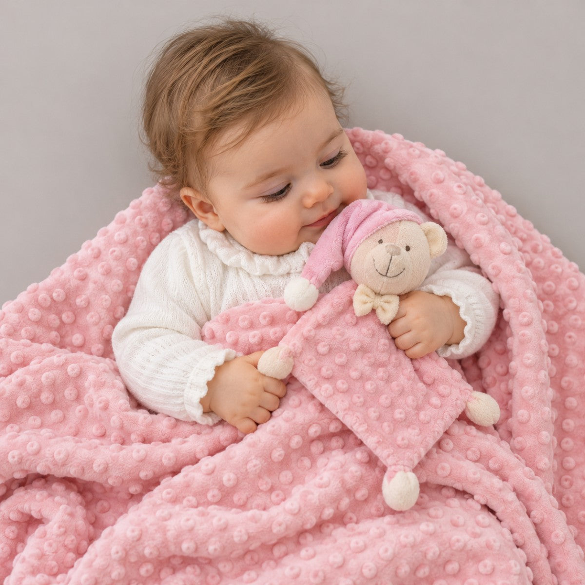 Set Regalo Manta y Doudou de Topos GAMBERRITOS