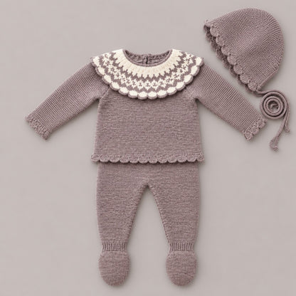 Conjunto de Lana Angora 3 Piezas DON ALGODÓN
