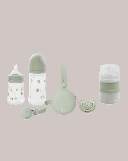 Set Regalo 6 Piezas Biberones y Chupete INTERBABY