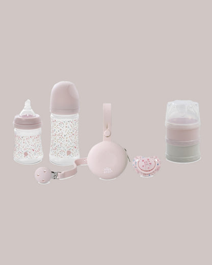 Set Regalo 6 Piezas Biberones y Chupete INTERBABY