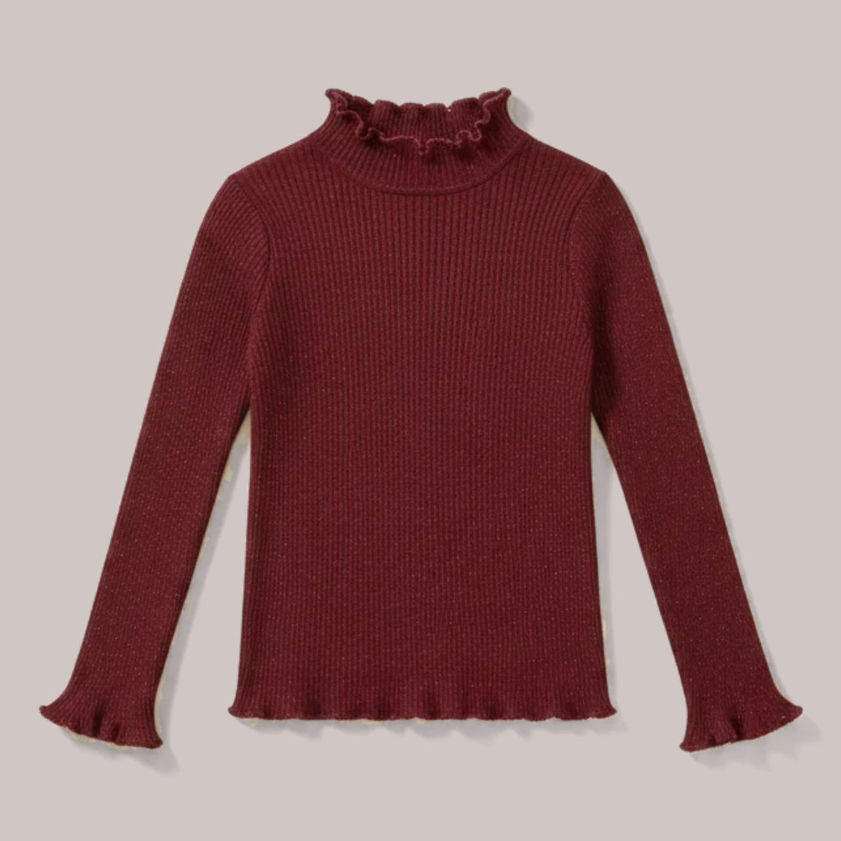 Jersey Canalé Cuello Volante