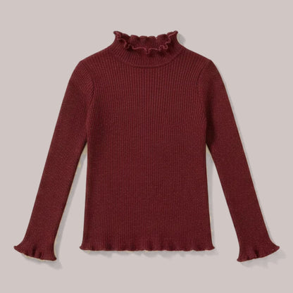 Jersey Canalé Cuello Volante