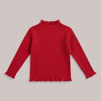 Jersey Canalé Cuello Volante