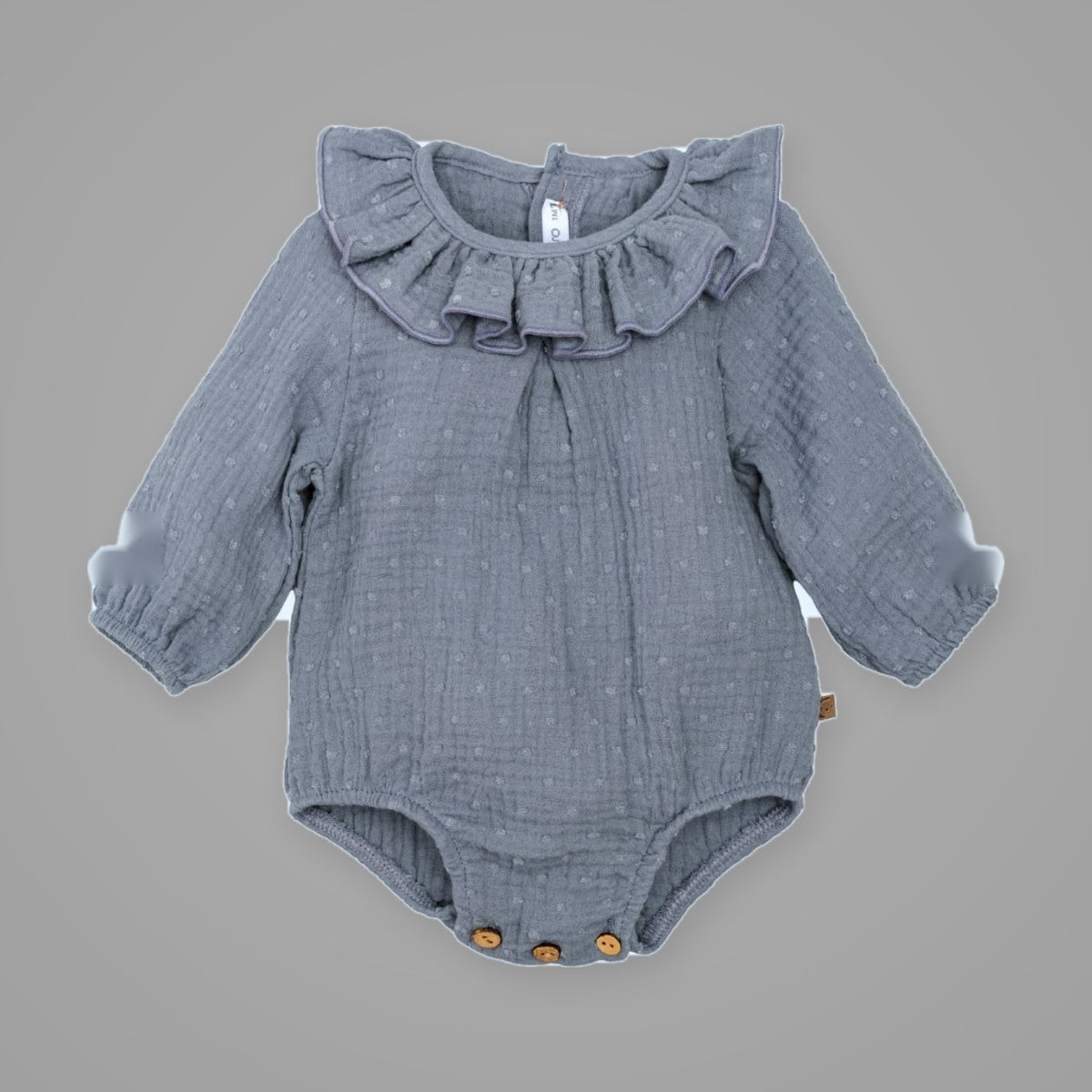 Pelele Atari con Cuello de Volante CALAMARO - Denim