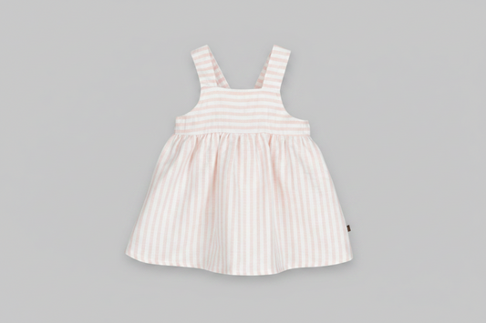 Vestido Rosa de Rayas